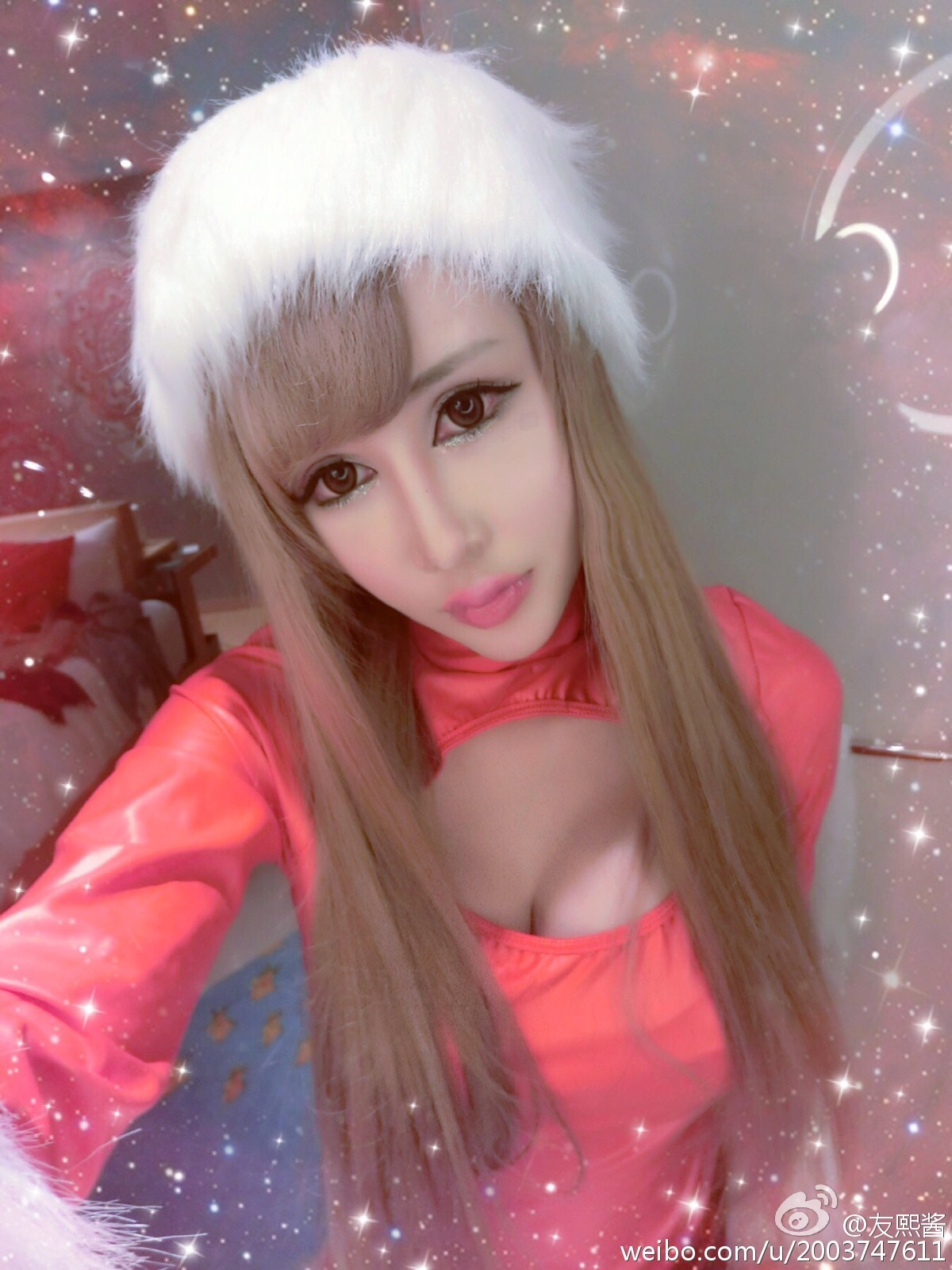 G罩美胸 火爆的辣子 友熙酱 微博自拍破解私密图片 3